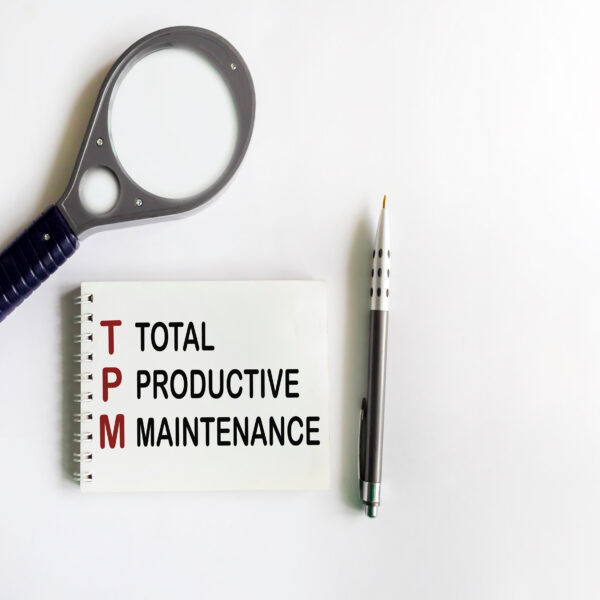 Total productive maintenance TPM is shown using a text